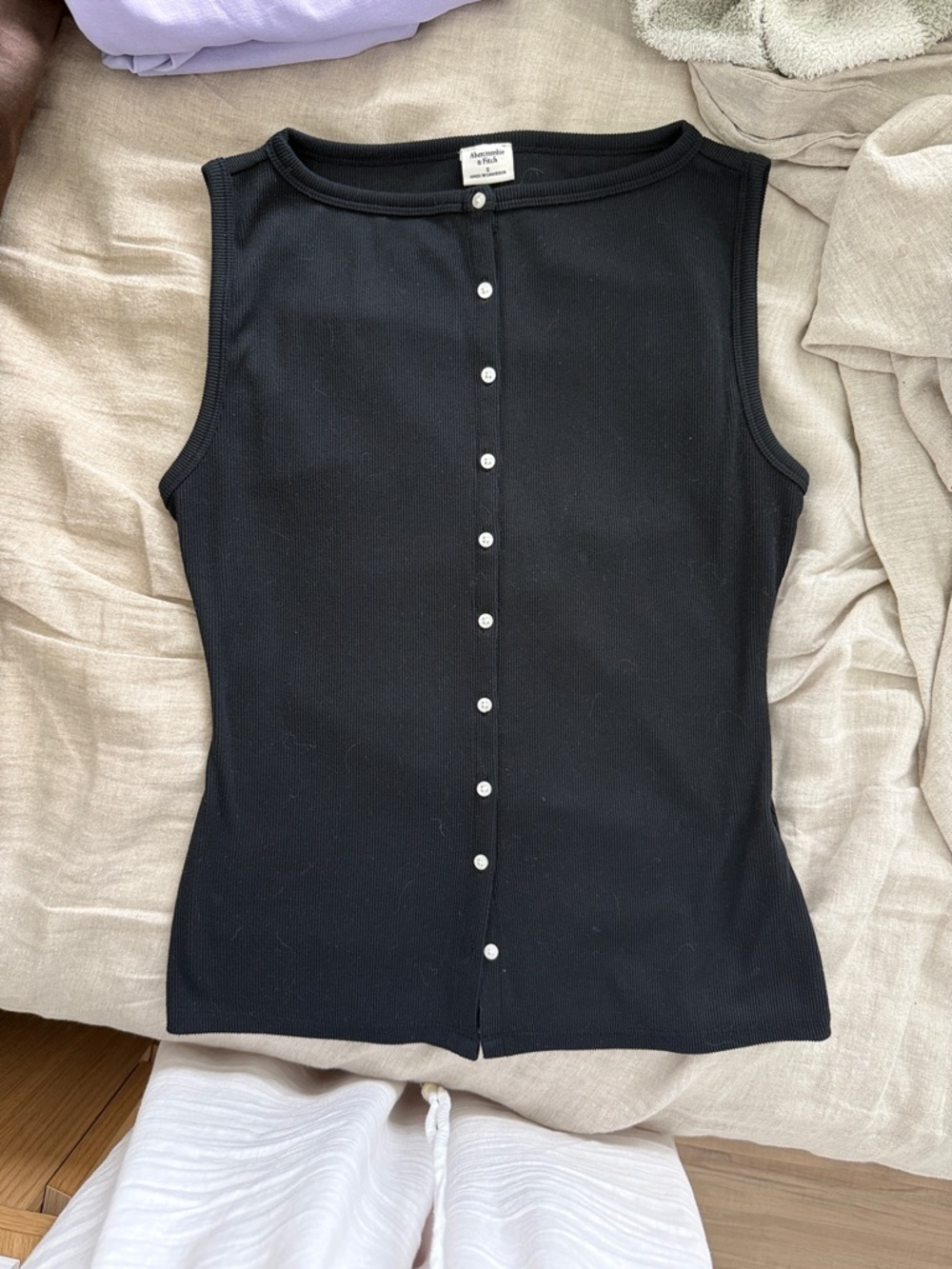 Abercrombie black business casual top